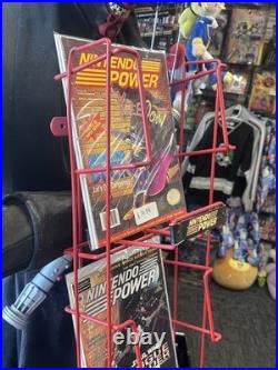 Nintendo Power TALL 6 SLOT Magazine Store Rack RARE Store Display AUTHENTIC VTG