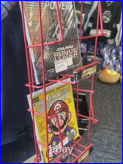 Nintendo Power TALL 6 SLOT Magazine Store Rack RARE Store Display AUTHENTIC VTG