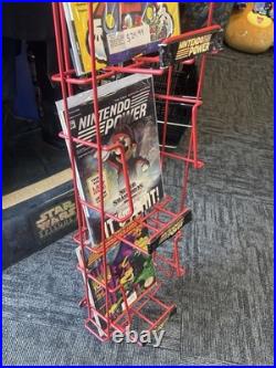 Nintendo Power TALL 6 SLOT Magazine Store Rack RARE Store Display AUTHENTIC VTG