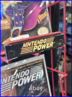 Nintendo Power TALL 6 SLOT Magazine Store Rack RARE Store Display AUTHENTIC VTG