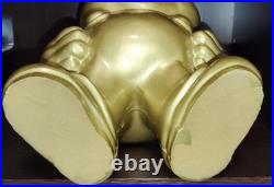 Nintendo Super Mario Gold Figure Store Display Stand Used Very Rare