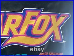 Nintendo Super StarFox Weekend Banner Star Fox SNES Store Display Sign VERY RARE