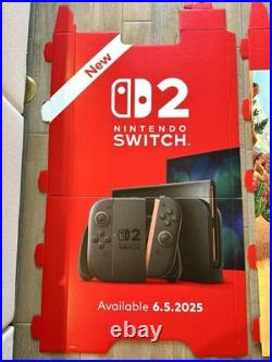Nintendo Switch 2 Mario Kart World Store Security Shroud Display Authentic RARE