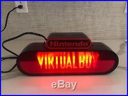 Nintendo Virtual Boy 3D Store Display Sign Working, great condition Rare
