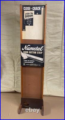 Numetal weatherstripping store display, rare, vintage