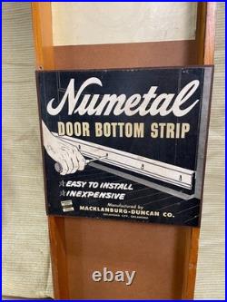 Numetal weatherstripping store display, rare, vintage