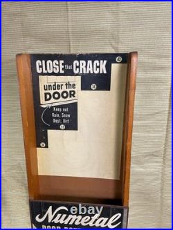 Numetal weatherstripping store display, rare, vintage