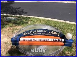 ORIGINAL, AUTHENTIC DECO WESTINGHOUSE LAMPS bulb display trade sign very rare