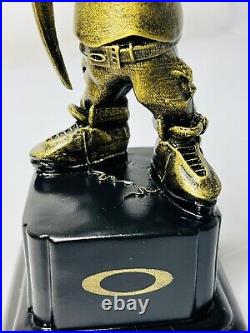 Oakley Custom Half Pint Medusa Hat Goggles Statue Trophy Display Case Gold Rare
