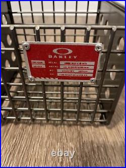 Oakley Store Metal Crate Basket Wire Display Rare Piece FREE SHIPPING