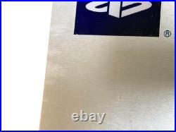 Official PlayStation 2 PS2 Aluminum Metal Store Display Sign Man Cave Rare 24in