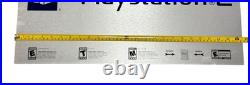 Official PlayStation 2 PS2 Aluminum Metal Store Display Sign Man Cave Rare 24in