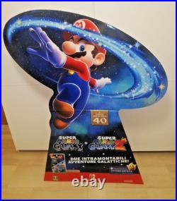 Official Super Mario Galaxy 1 + 2 Large Store Display Standee Nintendo RARE