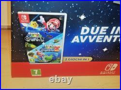 Official Super Mario Galaxy 1 + 2 Large Store Display Standee Nintendo RARE