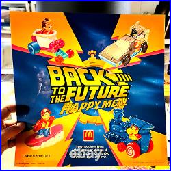 Og 1991 RARE Back to the Future 14 McDonald Translite Display Advertising Sign