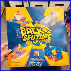 Og 1991 RARE Back to the Future 14 McDonald Translite Display Advertising Sign