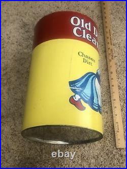 Old Dutch Cleanser Sign Advertising Store Display Rare 1960s Large Can