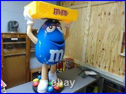 One VERY Slightly used Rare Blue M&M Character Candy Store Display With Storage
