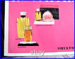 Orig. /Rare! 1960's SHULTON NEW YORK ESCAPADE PERFUME Vintage Store Display