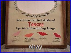 Orig. /Rare! Pre-1950 TANGEE LIPSTICK Wooden Store Display with Mirror