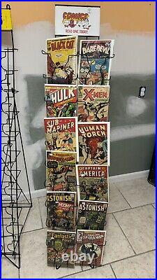 Original 1950's Style Comic Book Metal Store Display Rack. Extremely Rare