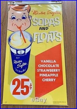 Original 4 Mr Softee ice cream truck menu posters 1960s Rare 8 Menus In Total