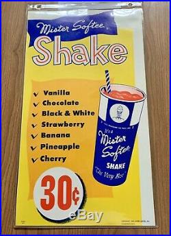 Original 4 Mr Softee ice cream truck menu posters 1960s Rare 8 Menus In Total