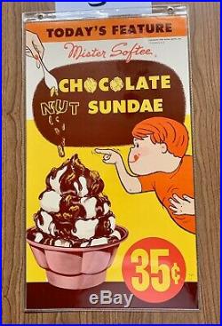 Original 4 Mr Softee ice cream truck menu posters 1960s Rare 8 Menus In ...