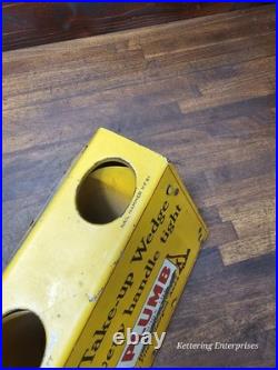 Original Antique Plumb Hammer Axe Hatchet Metal Store Display Rack Sign RARE