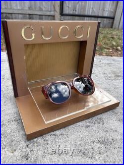 Original Gucci Store Display Sunglasses Watch Jewelry Shelf Holder Rare