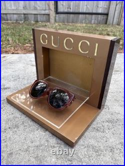 Original Gucci Store Display Sunglasses Watch Jewelry Shelf Holder Rare
