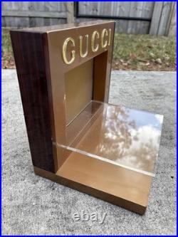 Original Gucci Store Display Sunglasses Watch Jewelry Shelf Holder Rare