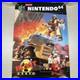 Original Rare 1997 N64 Blast Corps Promo Poster Store Display Sign Nintendo 64