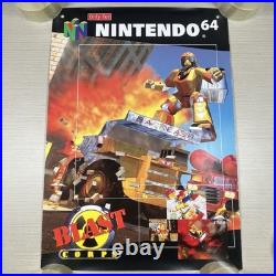 Original Rare 1997 N64 Blast Corps Promo Poster Store Display Sign Nintendo 64
