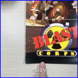 Original Rare 1997 N64 Blast Corps Promo Poster Store Display Sign Nintendo 64