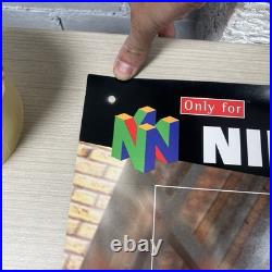 Original Rare 1997 N64 Blast Corps Promo Poster Store Display Sign Nintendo 64