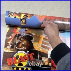 Original Rare 1997 N64 Blast Corps Promo Poster Store Display Sign Nintendo 64