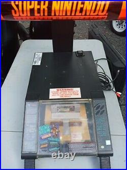 Original Working Super Nintendo Store Display SNES Kiosk sign RARE