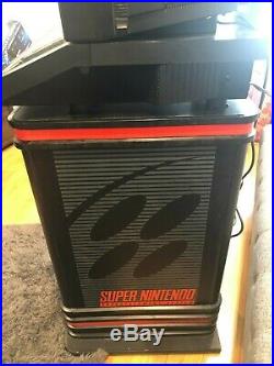 Original Working Super Nintendo Store Display SNES Kiosk sign RARE