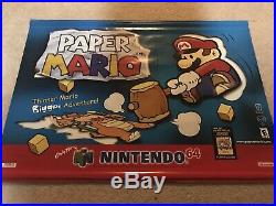 Paper Mario Nintendo 64 N64 Vinyl Banner Store Display Sign Rare Promo RPG
