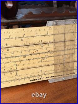 Pickett Classroom Display Working Slide Rule store display rare vintage 4ft