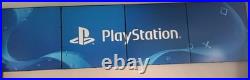 PlayStation Official PS Logo Gamestop Store Display 4 Piece Sign RARE 24x96×1
