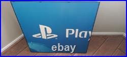 PlayStation Official PS Logo Gamestop Store Display 4 Piece Sign RARE 24x96×1