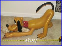 Pluto Dog Figure Walt Disney Company 1988 Window Store Display Rare 28 Long