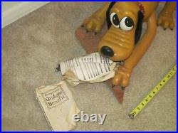 Pluto Dog Figure Walt Disney Company 1988 Window Store Display Rare 28 Long