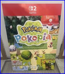 Pokemon Pokopia Nintendo Switch 2 Promotional Store Display GameStop 33x24 Rare