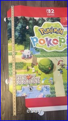 Pokemon Pokopia Nintendo Switch 2 Promotional Store Display GameStop 33x24 Rare