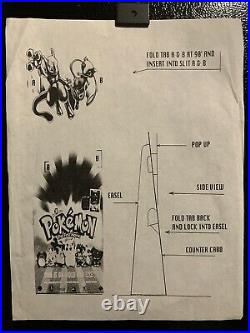 Pokemon The First Movie Counter Display Store Standee Rare Vintage Nintendo