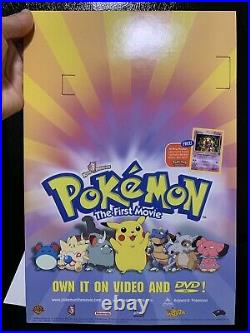 Pokemon The First Movie Store Standee Counter Display Rare Vintage Nintendo