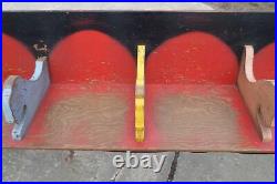 Poll Parrot Shoes Wooden Bench 8 Foot RARE 1949 Shoe Store